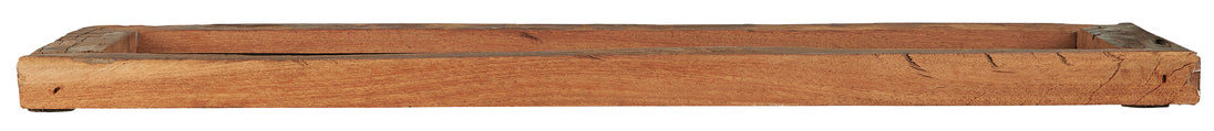 Tablett, Holztablett, braun, länglich, 15cm breit