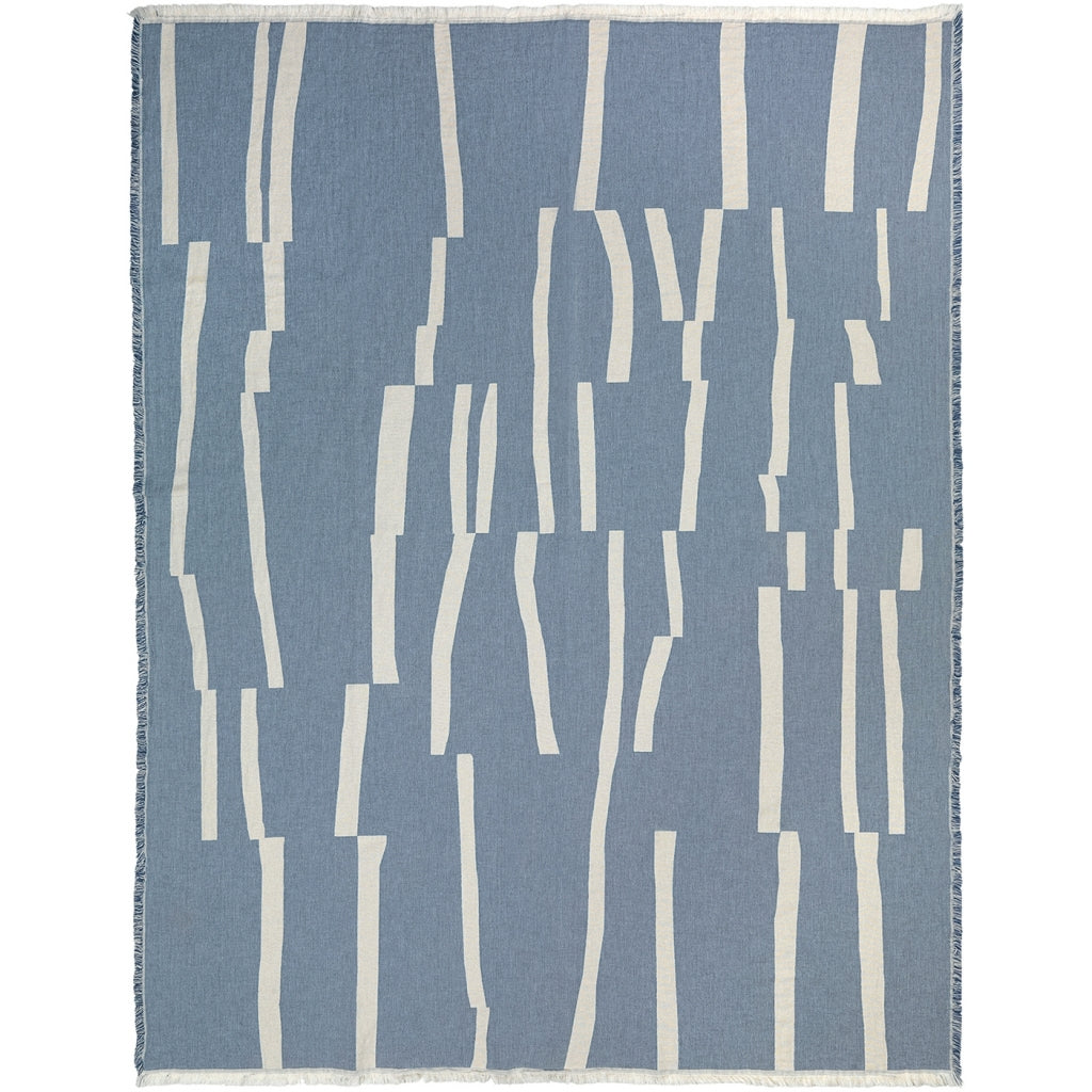 Decke Lyme grasse, 180 x 130cm, Farbe blue