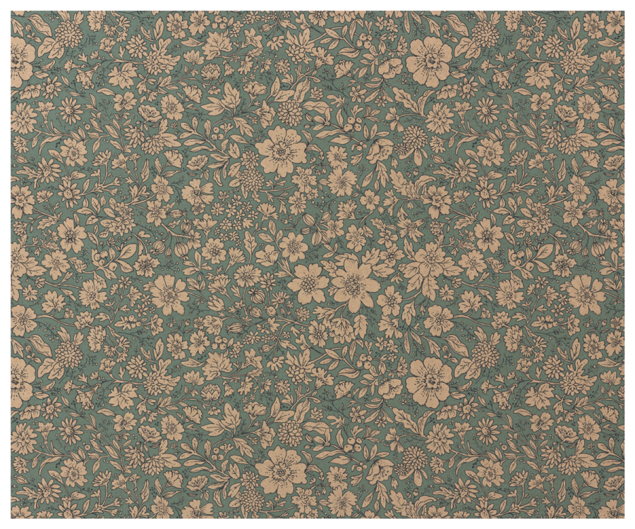 Papier, Geschenkpapier, Blossom, blau, 10m auf Rolle - mueggelig
