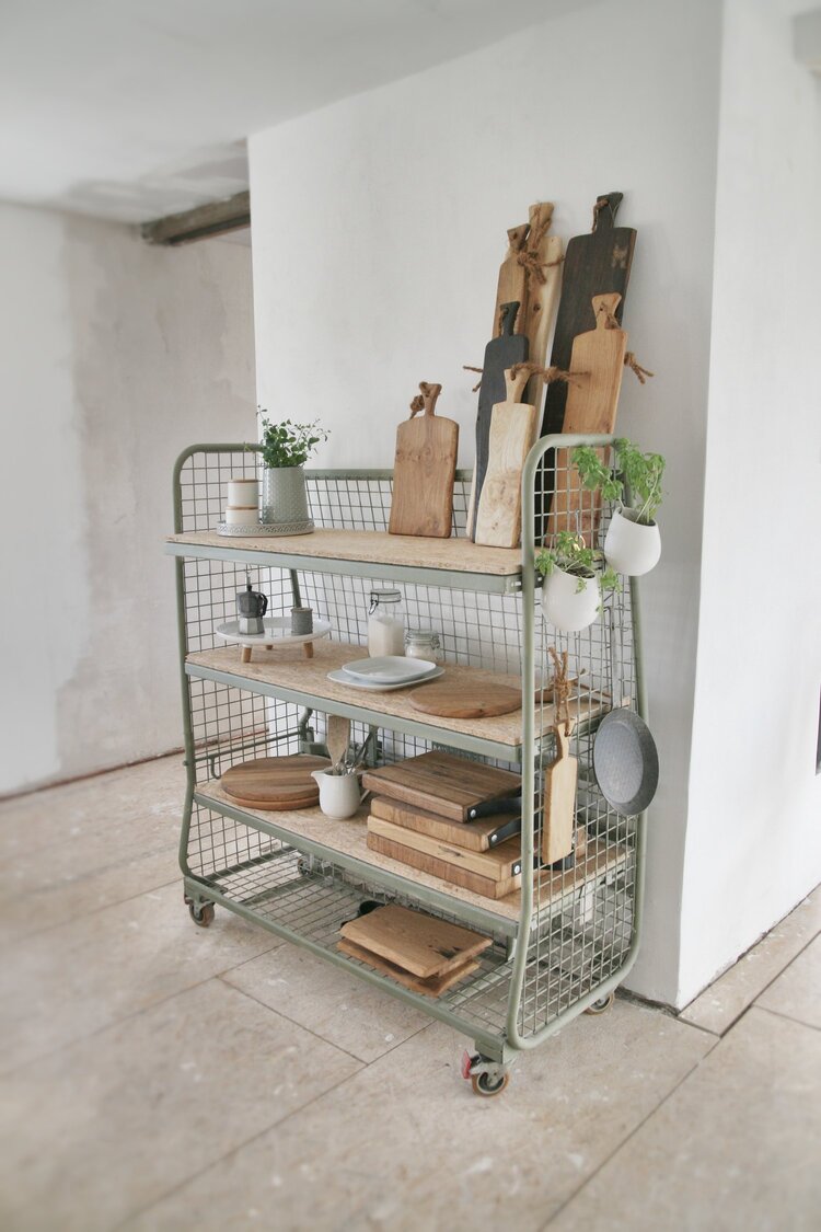 Brett aus Eichenholz, von Hand gearbeitet, Pizzabrett, klein