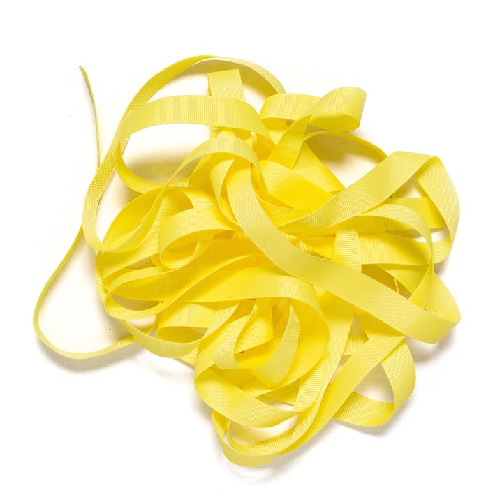 Ripsband, Band, Geschenkband, 5m, Zitronengelb, gelb