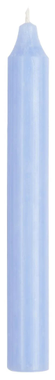 rustikale Kerzen, Stabkerze, 18cm, hell blau, blau - mueggelig