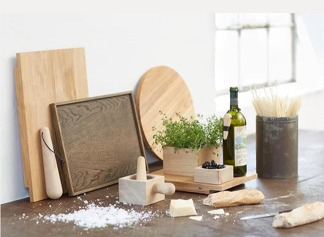 Tablett Square, Holztablett, rechteckig, medium, helle Eiche