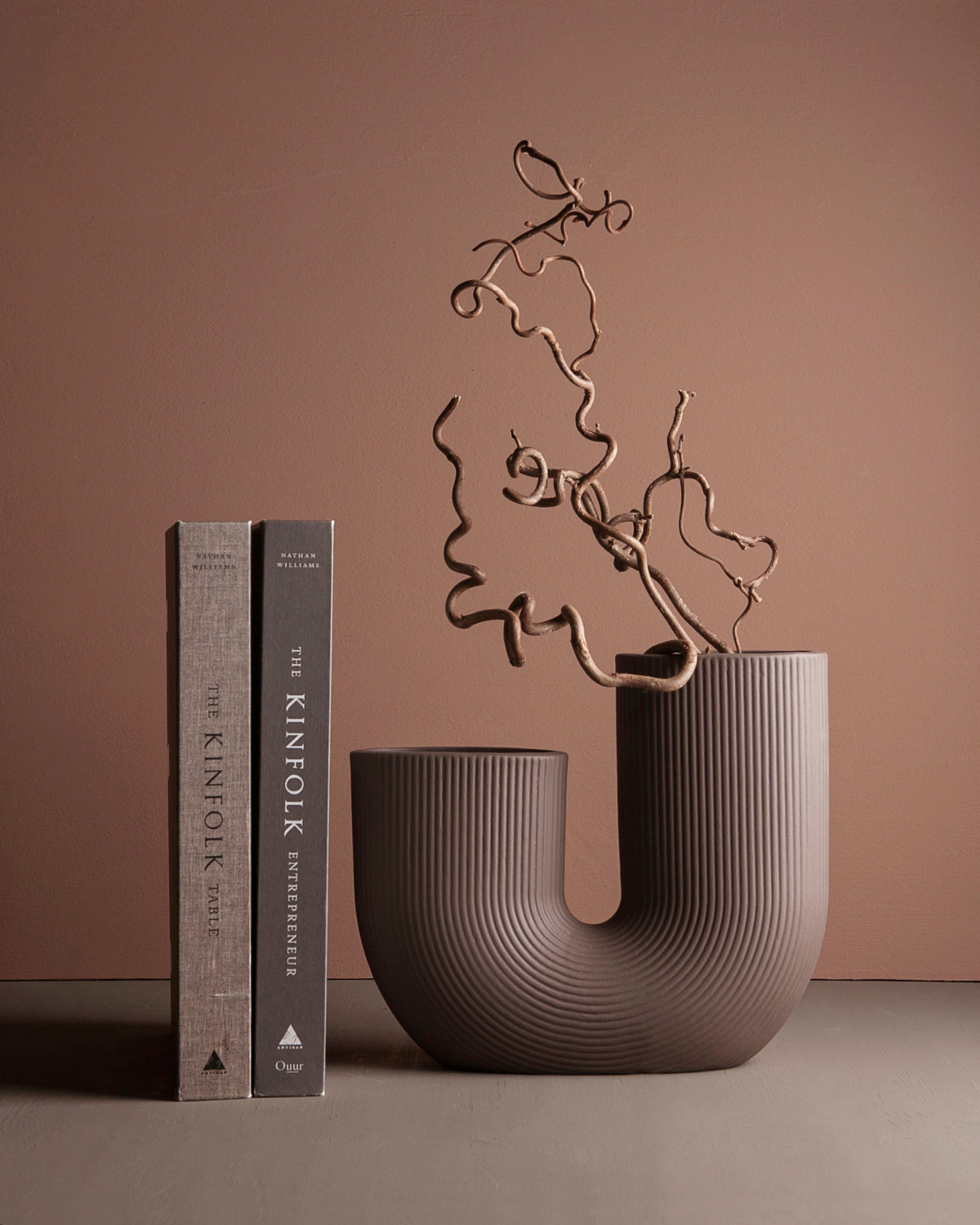 Keramikvase, Stravalla, braun