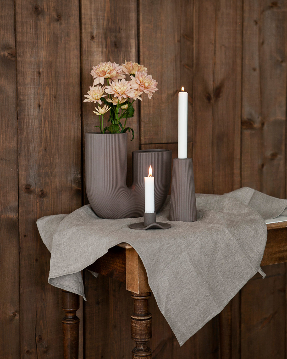 Keramikvase, Stravalla, braun