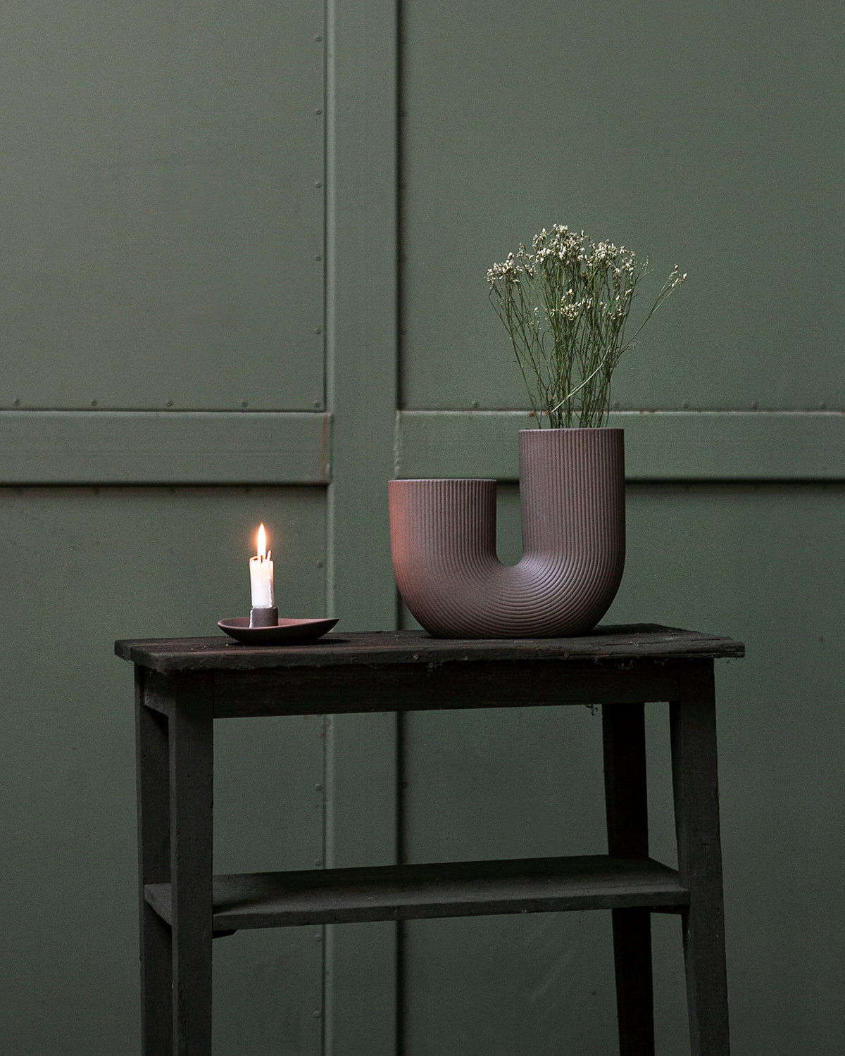 Keramikvase, Stravalla, braun