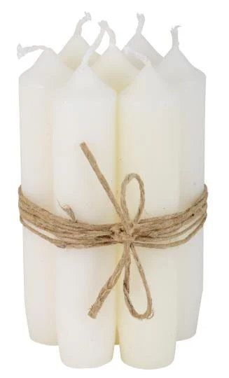 kurze Kerzen, Stabkerze, 11cm, weiss - mueggelig