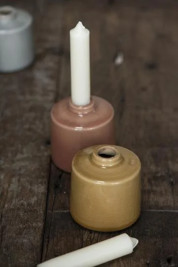 kurze Kerzen, Stabkerze, 11cm, weiss - mueggelig