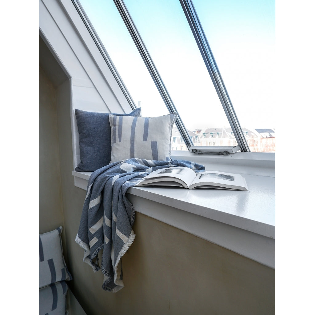 Decke Lyme grasse, 180 x 130cm, Farbe blue