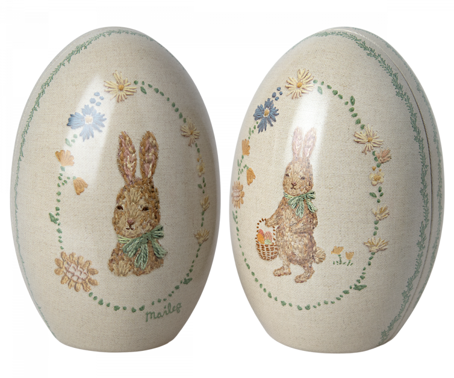 Maileg, 2er Set, Ostereier aus Metall zum Befüllen - 14cm
