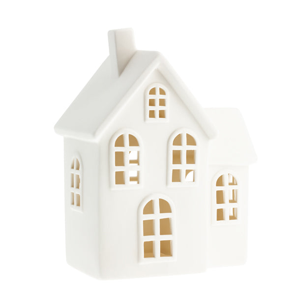 Keramikhaus Byn Nr. 8 - Kerzenhaus, mattweiß