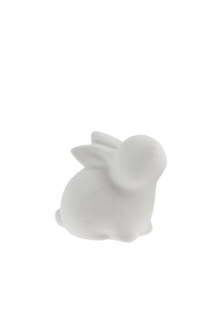 Osterhase Stina, Keramik, weiß, groß, sitzend