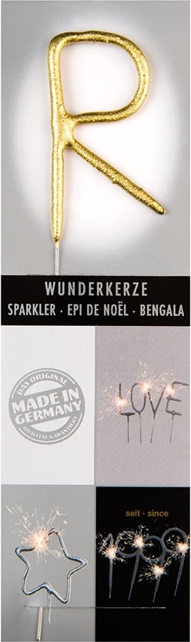 Wunderkerze Wondercandle® gold chromo classic - R