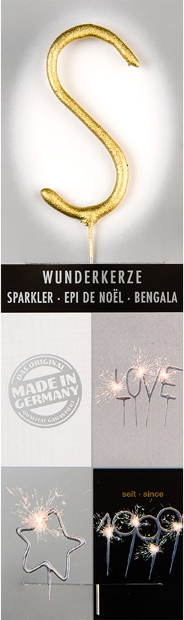 Wunderkerze Wondercandle® gold chromo classic - S
