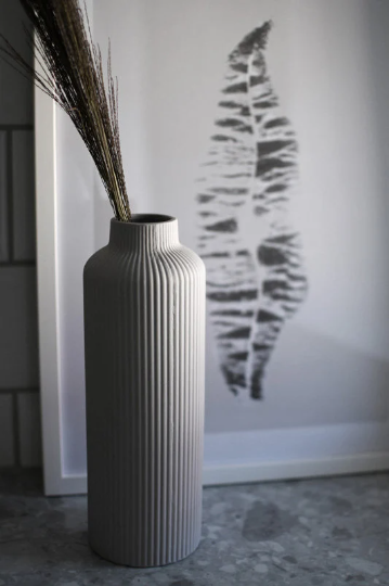 Vase Adala, hell grau - mueggelig