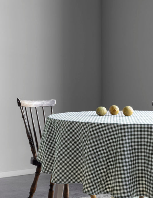 müggelig´s Lieblinge: Tischdecke Rutan - rund und grün ist nicht nur für den Frühling perfekt