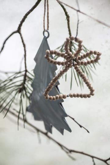 Anhänger Tannenbaum, Emaille, grün, groß