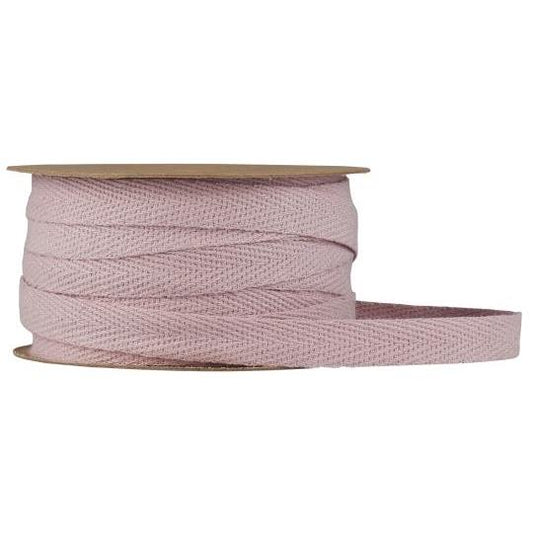 Baumwollband auf Spule, rosa, 5m