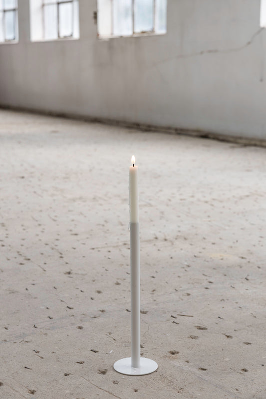 Kerzenhalter Ekeberga, lang, klein, weiß