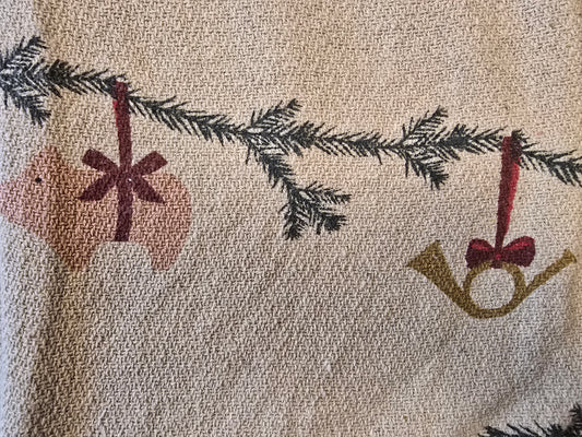 Bloomingville Decke, Weihnachtsmotive, Girlande