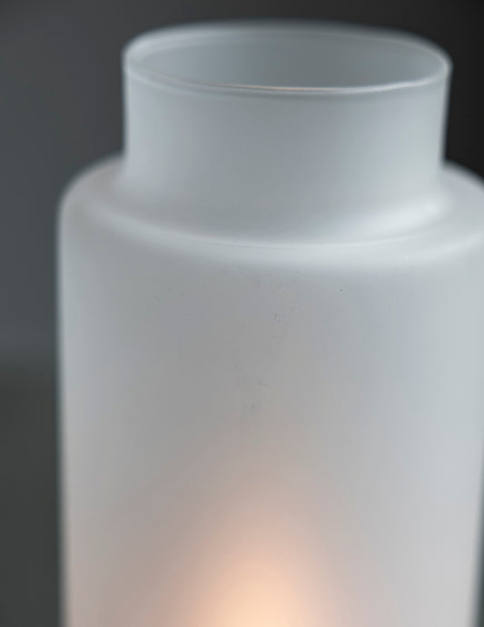 Glaszylinder, für Kerzenhalter Storm, gefrostetes Glas