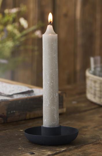 Kerzenhalter Metall, rund, schwarz, für Altarkerzen