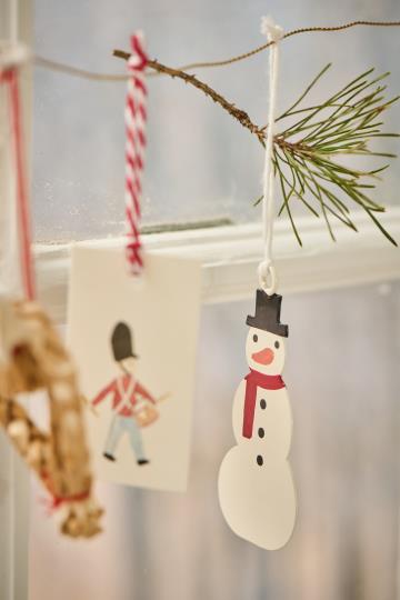 Anhänger, Schneemann, Metallanhänger