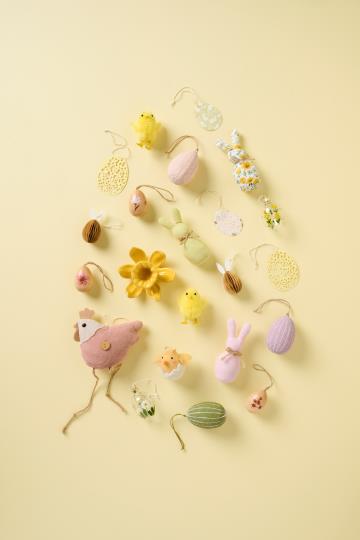 Kerzenhalter Lilie, Blüte, für Stabkerzen, gelb