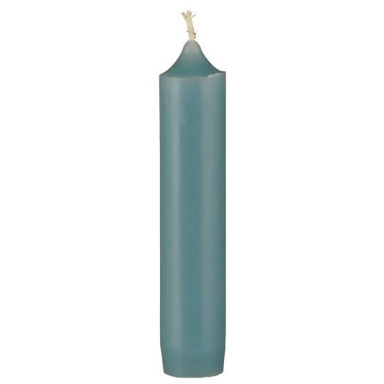 Stabkerze, kurze Kerzen, 11cm, aqua haze, blau