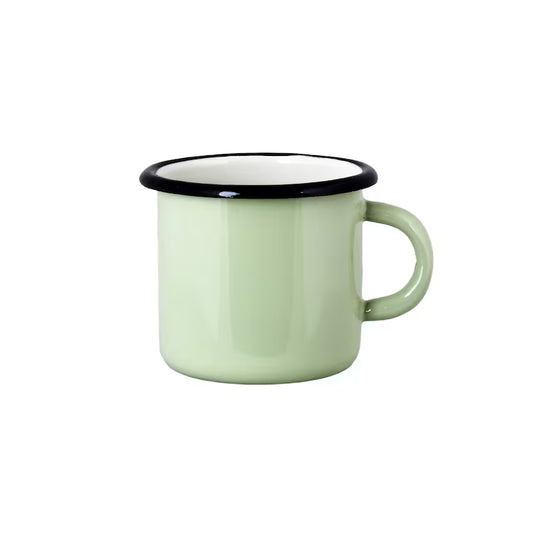 Becher, Tasse, grün, Emaillierter Stahl von Strömshaga