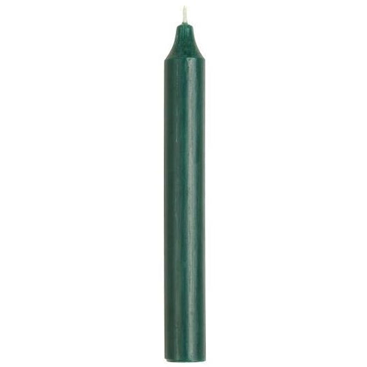 Stabkerze, rustikale Kerzen, 18cm, dunkel grün