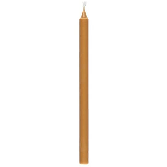 Bleistiftkerzen, honigfarben, gelb, senf, Nordisches Umweltzeichen