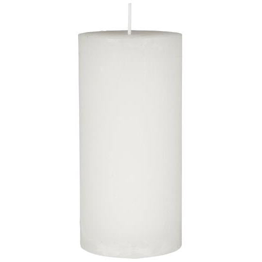 Stumpenkerze Celia, 14cm hoch, weiß
