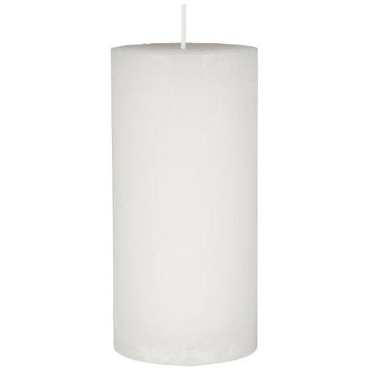 Stumpenkerze Celia, 14cm hoch, weiß