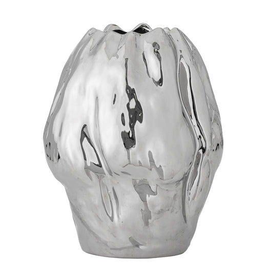 Vase Bobby, Silber, Steingut