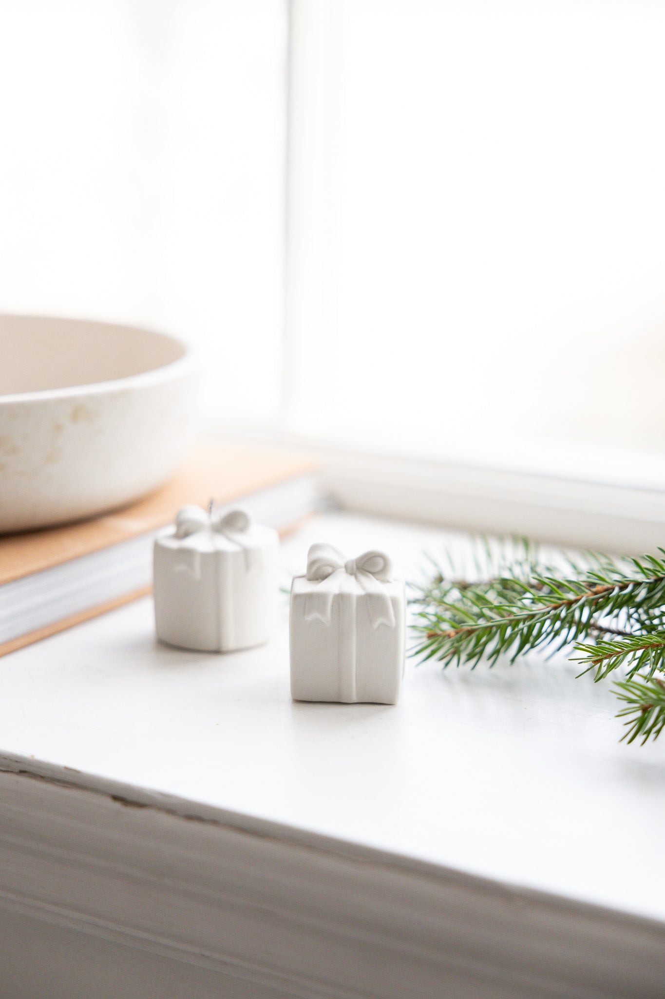 Geschenk Kramhult, Keramik, eckig, weiß