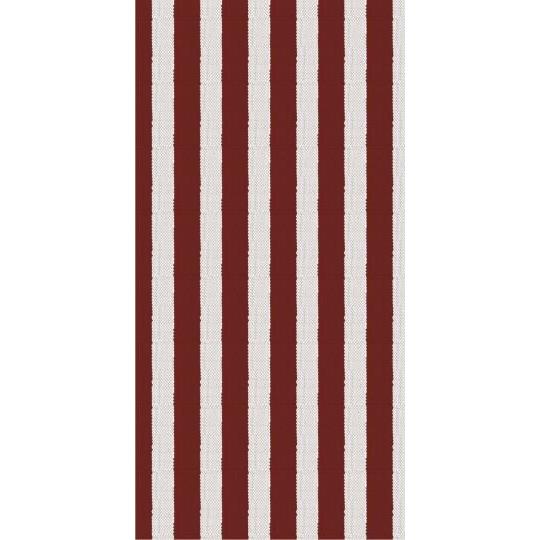 Papierservietten, Set, schmal, rote Streifen, Textil-Look, 40x40cm, 16 Stk.