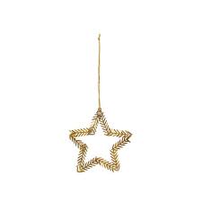 Ornament zum aufhängen, Stern, gold