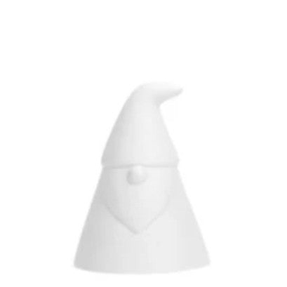 Keramikfigur Weihnachtsmann Knut, Mütze, Bart, Nase, klein