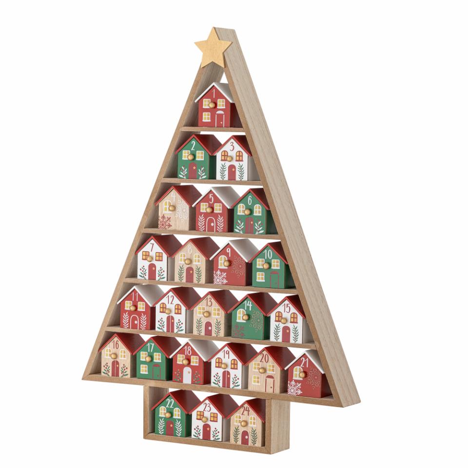Kalender Calvin, zum selbst befüllen, Tannenbaum, bunte Boxen
