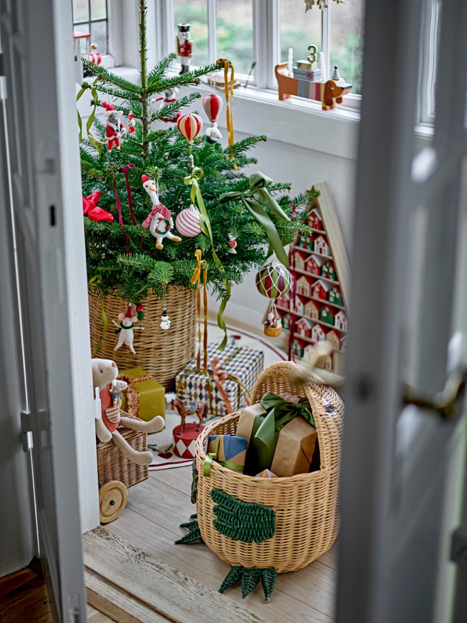 Mauspärchen, Ornament Peo, 2 weiße Mäuse, in Kleidung, Weihnachtsoma-u. Opa, groß