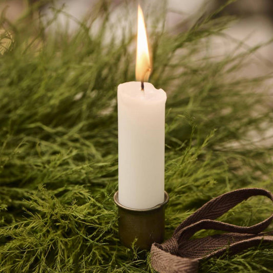 Kerzenhalter Spieß, doppelt, für Stabkerzen, gold