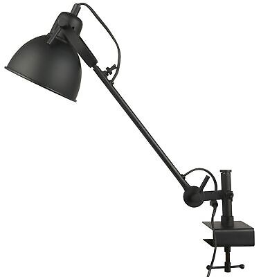 Tischlampe mit Montagefuß, Metall, schwarz von Ib Laursen