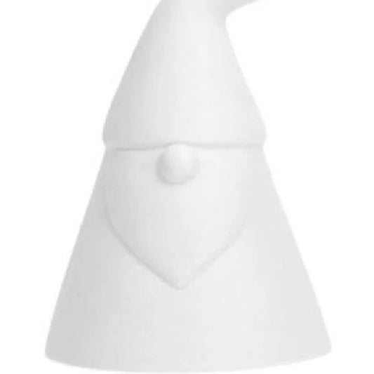 Keramikfigur Weihnachtsmann Knut, Mütze, Bart, Nase