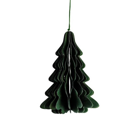 Papier Tannenbaum Grandtad, dunkel grün, klein, Weihnachtsbaum