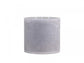 Stumpenkerze, Altarkerze, 15cm hoch, 15cm Durchmesser, grau, hell grau