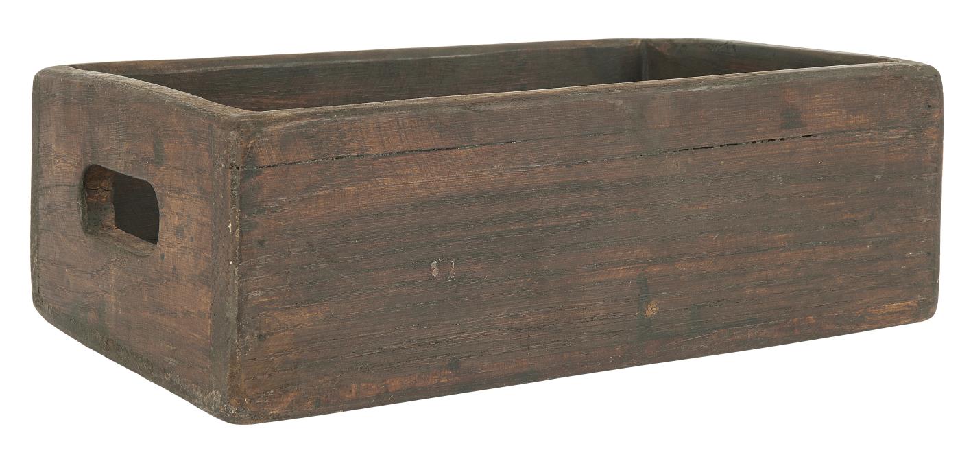Vintage Box, Tablett, Holz, braun - mueggelig