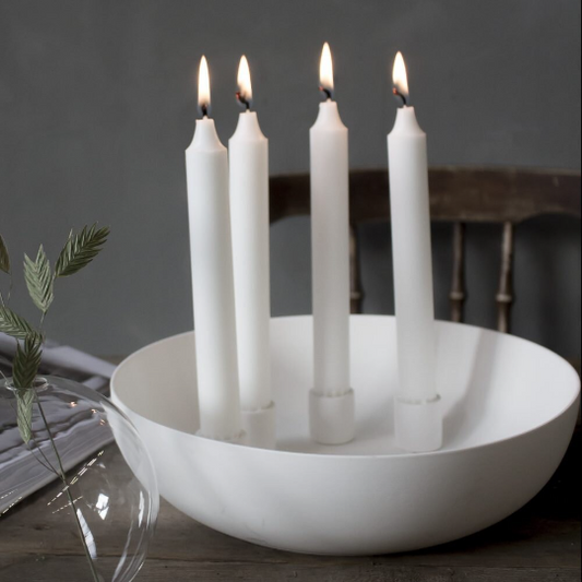 Kerzenleuchter Kvistbro, Keramik, weiss - mueggelig