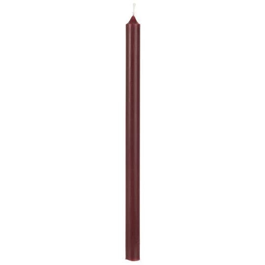 Bleistiftkerzen, dünne Kerzen, 20cm, dunkelrot