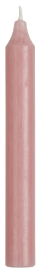 rustikale Kerzen, Stabkerze, 18cm, rosa, alt rosa - mueggelig